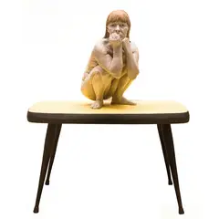 Giuseppe Bergomi, Brescia 1953, Alma nuda su un tavolo da cucina