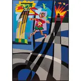 Ugo Nespolo, Mosso Santa Maria 1941 / Piripicchio al museo,, Acrilici su legno