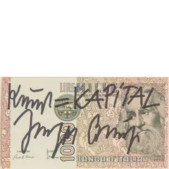 Krefeld 1921 - Dusseldorf 1986 / Kapital, by Joseph Beuys, Banconota da mille lire, offered Dec 2025