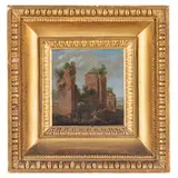 Veduta della campagna romana con i Trofei di Mario by Willem van Nieulandt II, oil on copper, offered Feb 2026