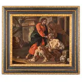 Lorenzo De Caro, Miracolo del cieco, oil on canvas