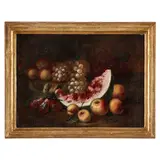 Marco Antonio Rizzi, Coppia di nature morte con frutti, oil on canvas