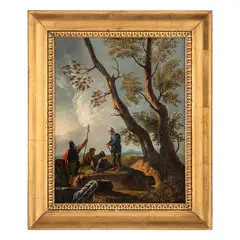 Paesaggio con figure by Andrea Locatelli, oil on canvas, offered Feb 2026