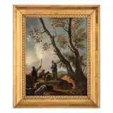 Paesaggio con figure by Andrea Locatelli, oil on canvas, offered Feb 2026