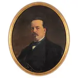 Gerolamo Induno, Milano, 1827 - 1890 / Ritratto di notaio / Firmato G Induno in basso a sinistra