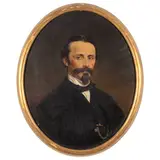 Gerolamo Induno, Milano, 1827 - 1890 / Ritratto di giovane uomo / Firmato Ger Induno e datato 1873 in basso a destra