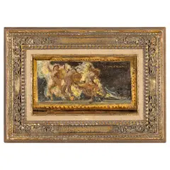 Cremona, 1869 - Firenze, 1940 / Menadi, bozzetto by Antonio Rizzi, oil on cardboard, offered Feb 2026