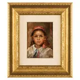 Torraca, 1892 - 1971 / Ritratto di bambina / Firmato B Mercadante in basso a destra by Biagio Mercadante, oil on panel, offered Feb 2026