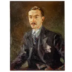 Giordano Giovanetti, Roma, 1906 - 1973 / Ritratto di gentiluomo / Firmato G Giovanetti e datato 1933 in basso a destra, oil on canvas