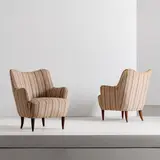 A Pair Of Armchairs Attributed To P. Buffa, Senza titolo