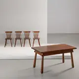 Senza titolo by An Italian Neo-Rustic Table And Four Chairs, offered Feb 2026