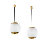 Senza titolo by A Pair Of Ceiling Lamps By L. Caccia Dominioni, offered Feb 2026