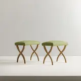 Senza titolo by A Pair Of Stools Attributed To E. Lancia, offered Feb 2026