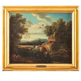 Cornelis Huysmans, Paesaggio con Elia, oil on canvas