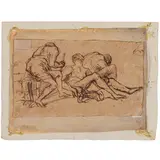 Studi di figura by Domenico Gargiulo detto Micco Spadaro, Penna su carta, offered Mar 2026