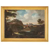 Gaspard Dughet, Paesaggio, oil on canvas