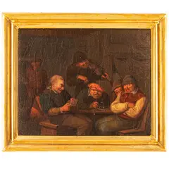 Egbert van Heemskerk, Scene di osteria, oil on panel
