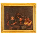 Egbert van Heemskerk, Scene di osteria, oil on panel