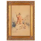 Santo Stefano / Firmato O Bignami in basso a destra by Osvaldo Bignami, pencil and acquerello on paper, offered Mar 2026