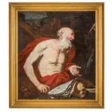 Giovan Battista Langetti, San Girolamo, oil on canvas