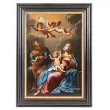 Lubin Baugin, Sacra Famiglia e angeli, oil on canvas