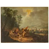 August Querfurt, Conversione di San Paolo, oil on canvas