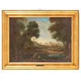 Paesaggio d'ispirazione classica by Jean François Millet detto Francisque Millet, oil on canvas, offered Mar 2026