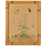 VITTORIO RAINERI / Fiori Farfalle con lumaca e mosca / Fiori Farfalle con rana / Fiori e farfalle con lucertola e insetto / Uccello e rana by Carlo Antonio Vittorio Raineri, Acquatinta acquarellata su carta, offered Mar 2026