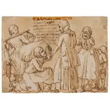 Esodo da pogrom by Giuseppe Barberi, Penna e acqurello su carta, offered Mar 2026