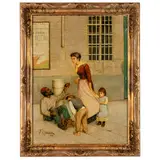 Trieste 1876 - 1923 / Venezia, un gesto di carità / Firmato F Cernivez e datato 1895 in basso a sinistra by Franco Cernivez, oil on canvas, offered Mar 2026