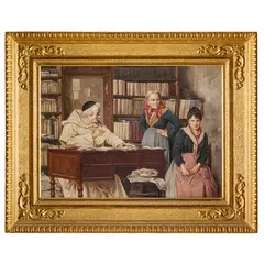 Firenze, 1869 - 1915 / Il buon consiglio / Firmato A Sani in alto a destra by Alessandro Sani, oil on canvas, offered Mar 2026
