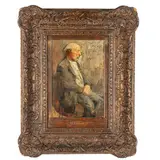 Cesare Ciani, Firenze, 1854 - 1925 / Ritratto di figura maschile / Firmato C Ciani in basso a sinistra, oil on cardboard