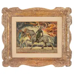 Cremona, 1869 - Firenze, 1940 / Soldato a cavallo / Firmato Ant Rizzi in basso a sinistra by Antonio Rizzi, oil on cardboard, offered Mar 2026