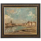 Ixelles 1889 - Bruxelles 1968 / Veduta del porto di Anversa / Firmato H Logelain in basso a destra by Henry Logelain, oil on canvas, offered Mar 2026