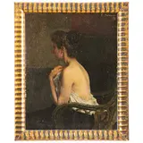 Emanuel Baschny, Sternberg 1876 - Vienna 1932 / Ritratto di signora / Firmato E Baschny e datato 99 in alto a destra, oil on panel