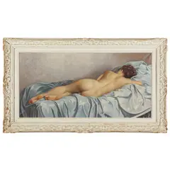 Fernand Jean Barbier, Francia, XX secolo / Nudo femminile / Firmato F Barbier in basso a destra, oil on canvas