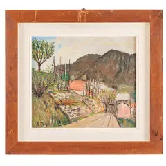 Eso Peluzzi, Cairo Montenotte, 1894 - Monchiero, 1985 / Paesaggio / Firmato E Peluzzi in basso sinistra, oil on panel