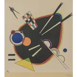 Wassily Kandinsky, Mosca 1866 - Neuilly sur Seine 1944 / La Tache Noire, lithograph a colori on paper