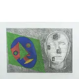 Mimmo Paladino, Paduli 1948 / Senza titolo, 2003, etching a colori on paper