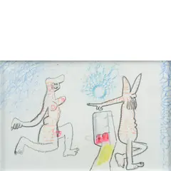 Santiago del Cile 1911 - Civitavecchia 2002 / L'autoapocalisse, 1980 by Sebastian Matta, mixed media on paper, offered Apr 2026