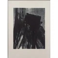 Hans Hartung, Lipsia 1904 - Antibes 1989 / Senza titolo, lithograph a colori on paper