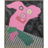 Enrico Baj, Milano 1924 - Varese 2003 / Personaggio con cravatta, 1969, screenprint a colori on paper
