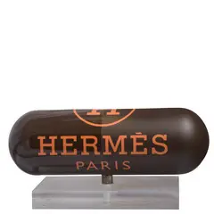 Erik Salin, Parigi 1960 / Gelule Hermès marron, mixed media