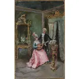Roma 1857 - 1909 / Il Salone della musica, 1898 by Ettore Simonetti, oil on panel, offered Apr 2026