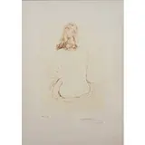 Salvador Dalí, Figueras 1904 - 1989 / Nu de dos, etching a colori on paper
