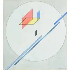 Luigi Veronesi, Milano 1908 - 1998 / Senza titolo, 1983, mixed media on paper