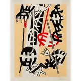 Giuseppe Capogrossi, Roma 1900 - 1972 / Senza titolo, lithograph a colori on paper