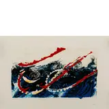 Mario Schifano, Homs 1934 - Roma 1998 / Onde, lithograph a colori on paper