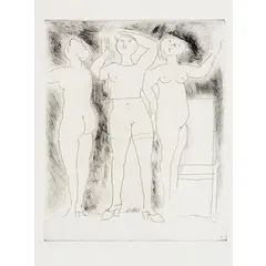 Marino Marini, Pistoia 1901 - Viareggio 1980 / Idea della Verginità, 1969, etching and puntasecca