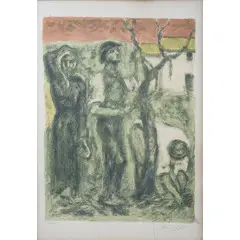 Ardengo Soffici, Rignano sull'Arno (Fi) 1879 - Poggio a Caiano (Fi) 1964 / Senza titolo, lithograph a colori on paper